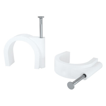 讯浦 钢钉管卡25mm 固定水管配件 加厚标准线卡管卡 100套/包 GK-25-100