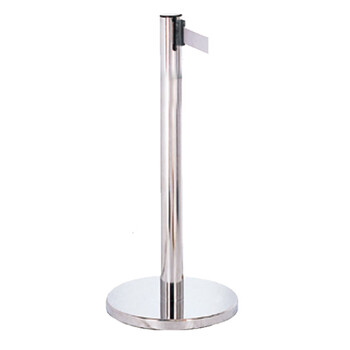 南 LG-H 伸缩带栏杆座 镜钢 栏杆座 隔离带护栏杆警戒围栏银行排队立柱