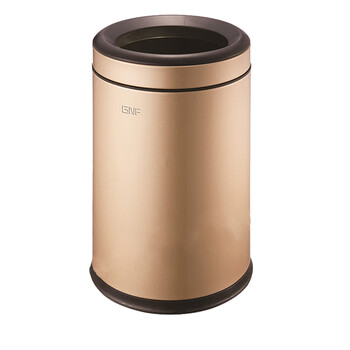 南 SF10-Y01 南方圆形房间桶  香槟金 果皮桶  商用酒店宾馆客房垃圾桶 容量10升