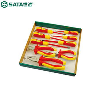 世达（SATA）09262 9件VDE绝缘耐压工具组套 09262