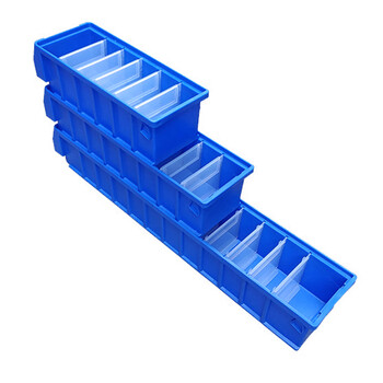 海斯迪克 HKCC09 塑料分隔式零件盒中号隔板 五金工具收纳箱螺丝盒货架物料盒加厚分格箱隔板