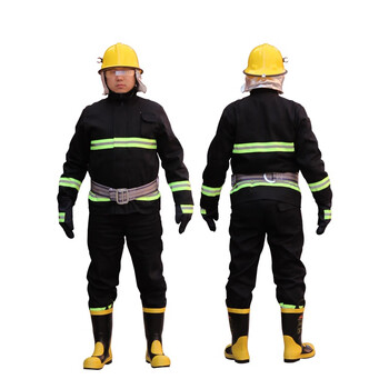 百舸 苏兴消防套装6件套  02款单式消防演习服 消防训练服微型消防站 6件套均码