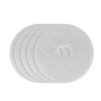 斯图多功能刷地机洗地机地毯清洗机地面打蜡抛光机清洁机酒店商场大理石地面一机多用 17寸抛光垫（白色）