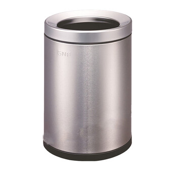 南 SF8-Y02 南方圆形房间桶   砂银钢 商用酒店宾馆客房不锈钢垃圾桶 果皮桶 容量8升