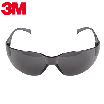3m 11330轻便型防护眼镜 灰色镜片 防雾 防冲击 定做 1付
