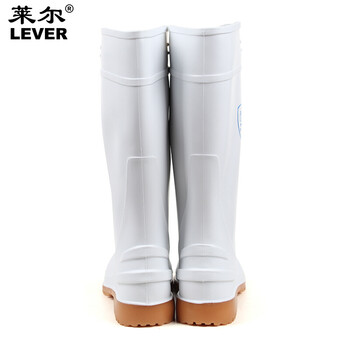 莱尔SF-11-03防化鞋中筒耐酸碱/耐腐蚀/耐油/防水/防滑白色雨鞋 1双 42码