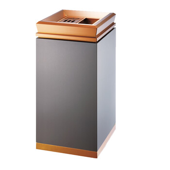 南 GPX-7K 南方座地烟灰桶 黑金 办公楼立式座地烟灰桶户外垃圾箱大厅大堂电梯口烟灰桶