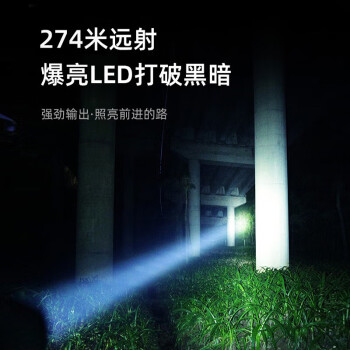 神火 L6-S  强光手电筒定做远射USB充电式LED户外灯防身配26650电池