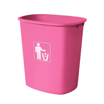 科力邦（Kelibang） 垃圾桶 大号塑料户外垃圾桶 工业商用环卫垃圾桶加厚 40L无盖 KB1032 玫红色