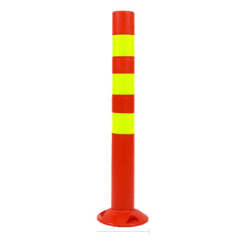 金诗洛 KSL203 警示柱 塑料反光弹力柱 道路隔离柱 交通设施 防撞柱路桩 路障柱(53cm-不倒翁)