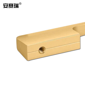 安赛瑞 通用橱柜拉手（5个装）金色拉手现代简约衣柜门把手抽屉衣柜利邦拉手孔距320mm  510121