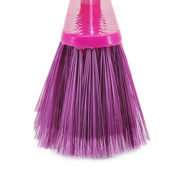 益美得 木柄硬毛扫把户外庭院笤帚商用物业环卫清洁扫把 黄斜杆宽头硬毛（三把装）