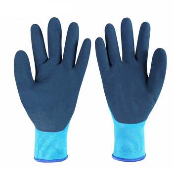登升303防寒手套 天然乳胶涂层 涤纶内衬 防寒耐磨舒适防滑 可抵-30°冷库手套 1副