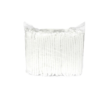 工品星一次性头套透气无纺布条形帽子食品厂厨房卫生保洁防尘头罩白色2包（200个）