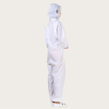 谋福CNMF防尘防静电服净化服洁净服 防静电连体防护服 (白色连体防护服M-165)691