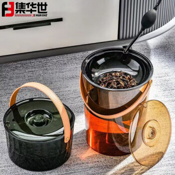 集华世 茶渣分离过滤排水垃圾桶废水桶【圆形中号精谧蓝】JHS-0144