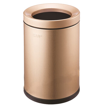 南 SF8-Y02 南方圆形房间桶   香槟金 商用酒店宾馆客房不锈钢垃圾桶 房间桶 果皮桶 容量8升