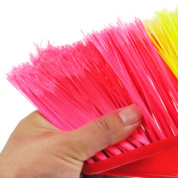 益美得 木柄硬毛扫把户外庭院笤帚商用物业环卫清洁扫把 黄直杆硬毛（三把装）