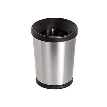 冠峰 10L嵌入304不锈钢连体桶(圆形) 不锈钢垃圾桶盖子配件摇盖翻盖圆形方形GNG-474