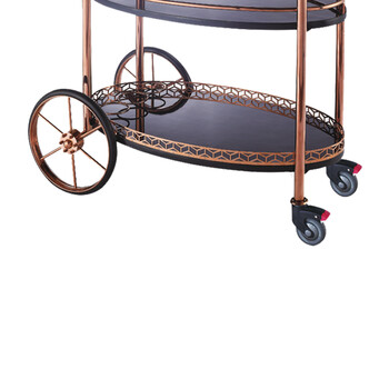 南 C-93 南方酒水车 玫瑰金 酒水服务车茶水饮料车酒店手推车