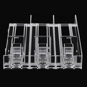 海斯迪克 HKW-164 亚克力一体式自动烟架展示架 便利店超市自动推烟器 卷烟助推器 28cm单边10包（送标签纸）