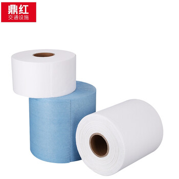 鼎红 防静电无尘纸除尘无纺布白蓝色实验室吸油纸工业用擦拭纸白色12.5*38cm[500张/卷]