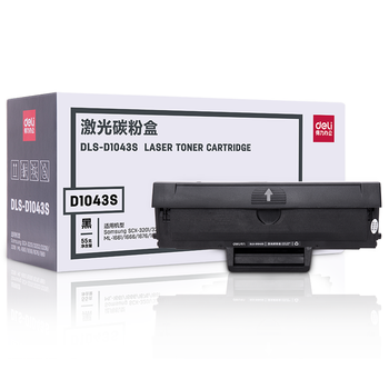 得力(deli)DLS-D1043S 黑色硒鼓 激光打印机硒鼓(适用于Samsung SCX-3201/3202/3206  ML-1666/1676/1861)