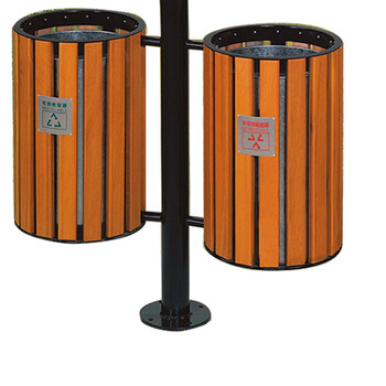 南 GPX-95 南方分类环保垃圾桶  木纹 户外垃圾桶户外环保垃圾桶烟灰桶广场小区公园环保垃圾桶