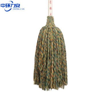 中环力安【加大圆头木杆白】木杆墩布纯棉线拧水拖把毛巾布条老式拖布保洁