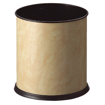 南 GPX-106 南方圆形单层垃圾桶 米黄色皮 商用垃圾桶 酒店宾馆客房果皮桶