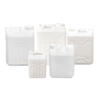 兰诗（LAUTEE）DB8007 塑料桶扁方桶储水桶加厚酒壶酒桶花生油桶5L普通款 容量10斤/2个装