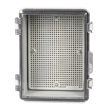 BOWERY户外卡扣式防水盒监控电源箱防水接线盒ABS塑料翻盖密封盒160*210*100透明盖型 1个