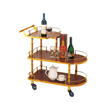 南 C-17 甜品车 镜金 酒店餐厅送餐车茶水车点心蛋糕车置物架