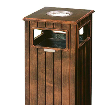 南 GPX-116 南方纤维钢垃圾桶  紫铜色 商场垃圾桶 酒店落地烟灰桶立式果皮桶商场垃圾筒