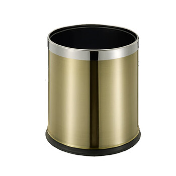 南 GPX-45 南方多层圆形垃圾桶 古青铜 商用酒店宾馆客房不锈钢垃圾桶 果皮桶 房间桶