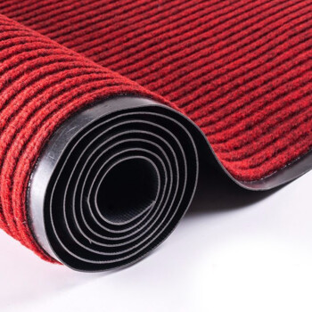 云筑 双条纹地毯 防滑迎宾垫地毯  1.8m宽 1cm厚 一米价 100米起售 不零售