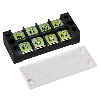 天旭TB-4504接线端子排电线组合式连接器45A4位分线器螺钉阻燃底座纯铜 1个