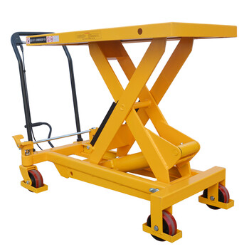 诺力（NOBLELIFT）TF100手动液压平台车 载重1000公斤升高1米 升降模具搬运平板小推车