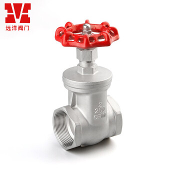 M 江苏远洋阀门 丝扣闸阀 螺纹型内丝闸阀 Z15W-16P DN25 2个装 304（实惠款）