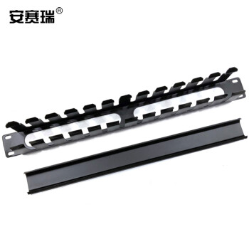 安赛瑞 金属理线架 12档24口 1U 19英寸网络电话线网线理线器机房机柜管理器电话网络配线架 510180