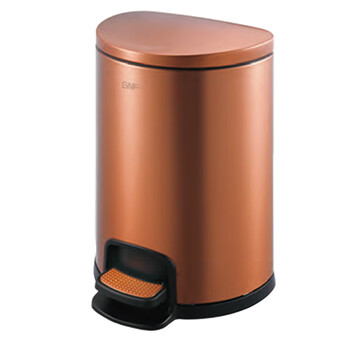 南 SJ5-D01 半圆形脚踏桶  玫瑰金 防指纹 5升容量 果皮桶  商用酒店宾馆客房不锈钢垃圾桶