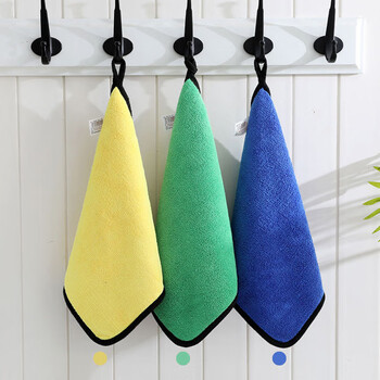 纳仕德 WSX0011 加厚双面纤维抹布吸水去污百洁布珊瑚绒清洁巾 40*60CM 1条 颜色随机