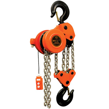 沪工 群吊电动葫芦油罐焊接用环链起重机提升机 7.5吨3米