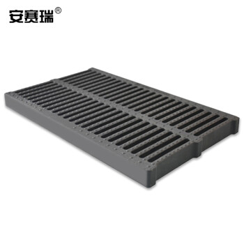 安赛瑞 高分子塑料排水沟盖板 厨房地沟下水道盖板格栅雨水篦子 400×600×30mm 非机动车款 510148