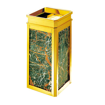 南 GPX-17A 南方方水晶座地烟灰桶 镜金 办公楼立式座地烟灰桶户外垃圾箱大厅大堂电梯口烟灰桶