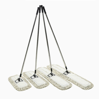 庄太太【整套40cm墨绿绑带】平板大号棉线拖把工厂酒店尘推排拖