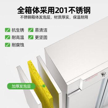 圣托（Shentop）推车式高温消毒柜立式商用热风循环烘干碗筷餐具厨房食堂大容量不锈钢消毒碗柜 RTP1200-D4
