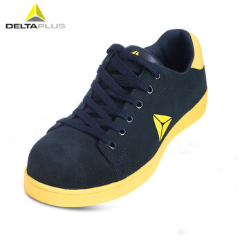 代尔塔（Deltaplus）301310无金属劳保安全鞋防砸防刺穿耐热SRC防滑安全鞋 定做 蓝黄色 41码 1双