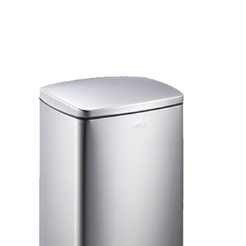 南 SJ30-F01 南方方形脚踏桶 砂银钢 防指纹酒店宾馆客房不锈钢垃圾桶果皮桶居家厨房垃圾桶商用桶 容量30升