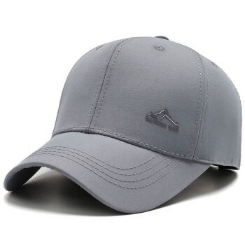 帽男2021新款帽子男士秋季户外休闲运动棉质棒球帽百搭中老年浅灰色